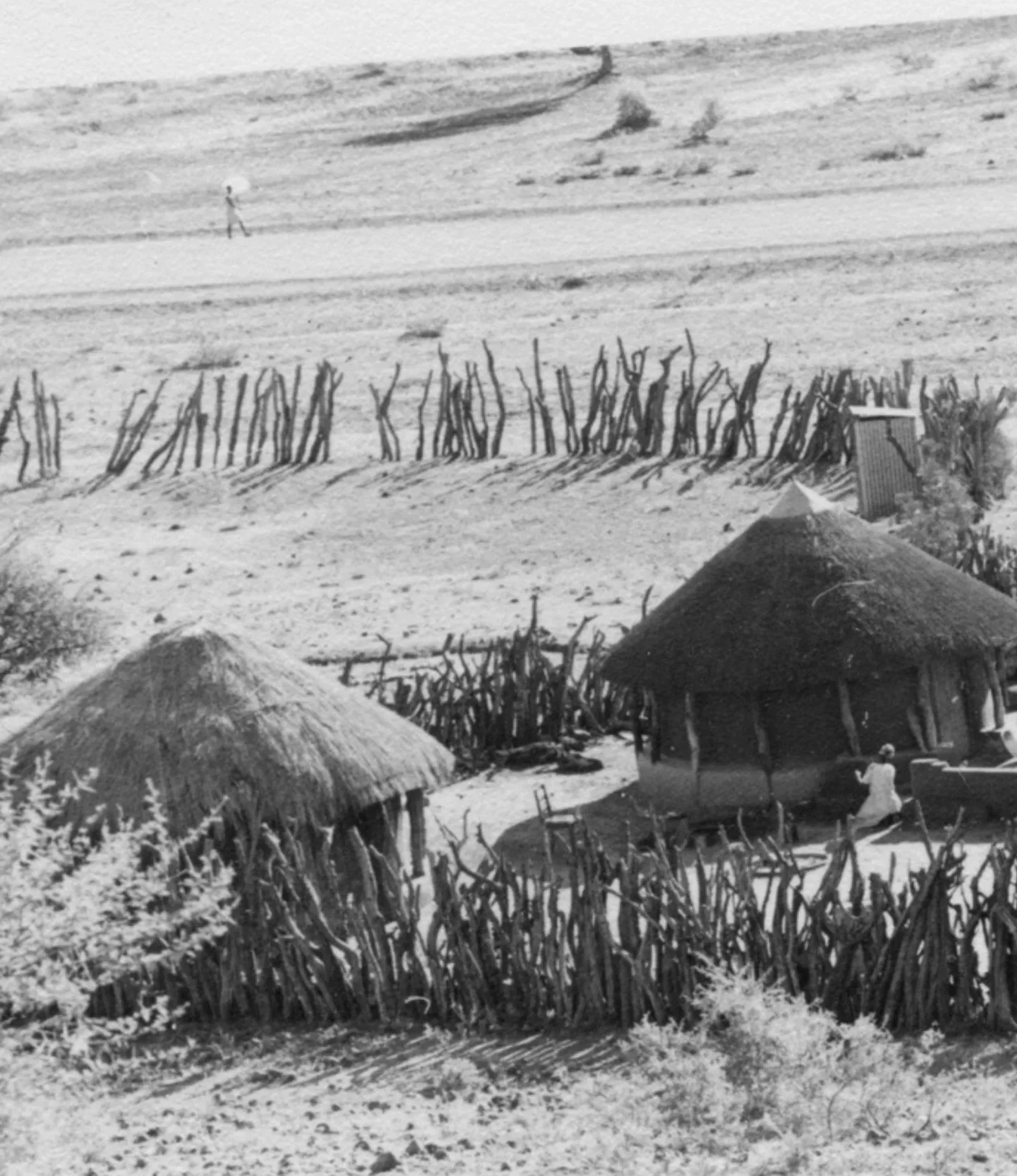 A village in rural Botswana