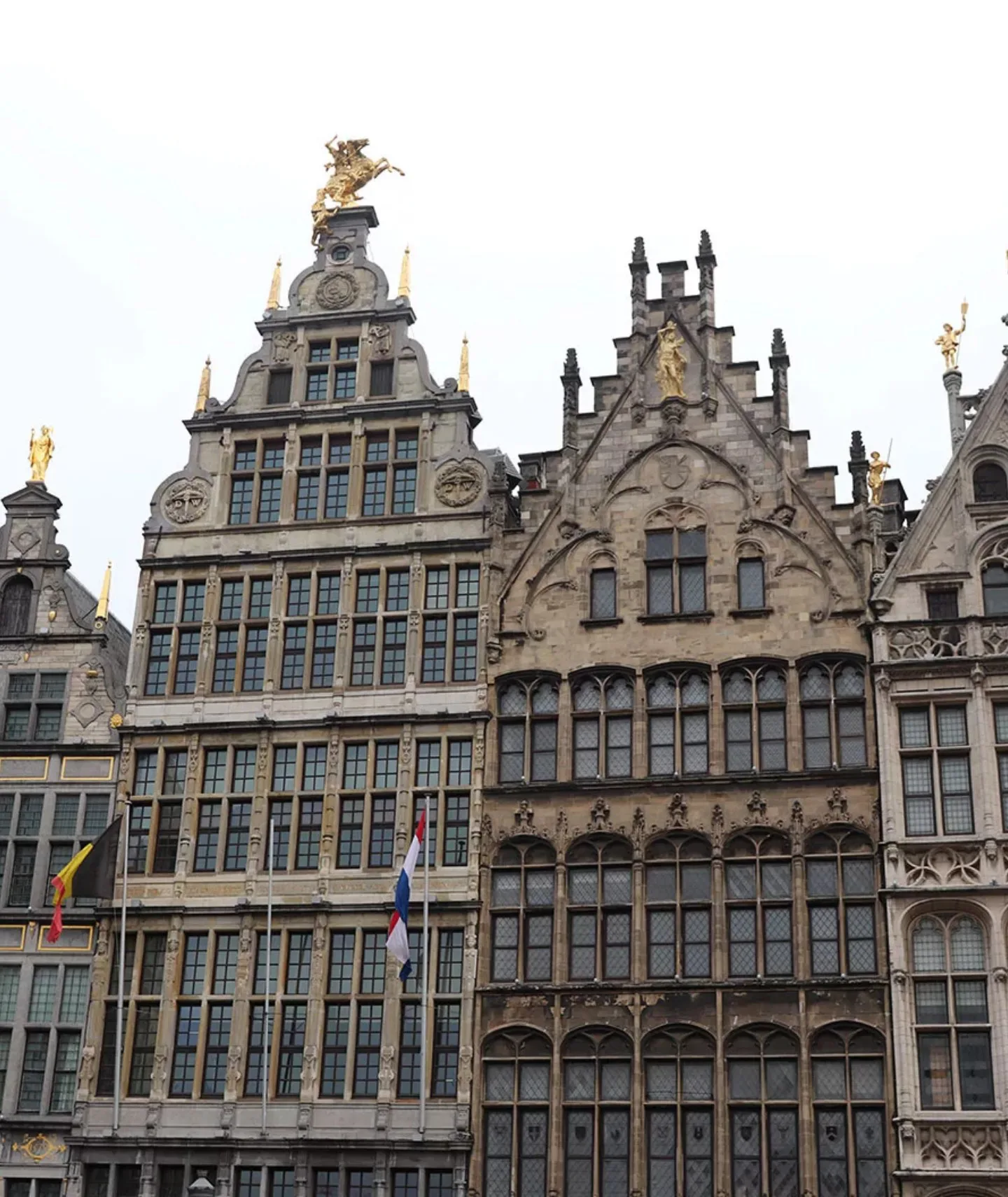 Historic guild houses on the Grote Markt, Antwerp